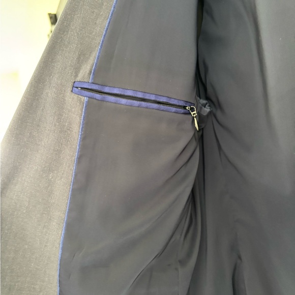 Calvin Klein Suit Navy Blue 2 Pc: XL/TL Slim Fit (42) Pants 33 x 32 - Picture 7 of 16